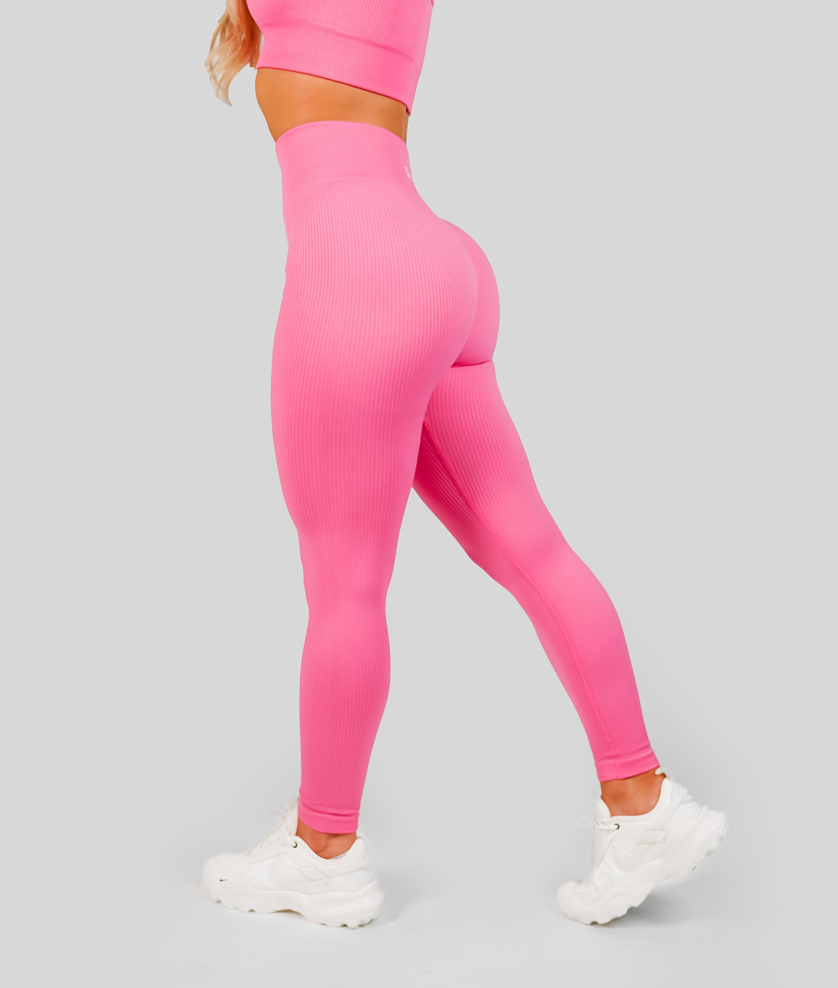 Ribbed Seamless Set - Rose Pink - Saber Apparel