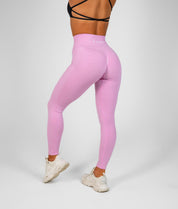 Reflex Seamless Scrunch Leggings - Bubblegum - Saber Apparel