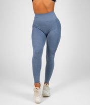 Reflex Scrunch Seamless Leggings - French Blue - Saber Apparel