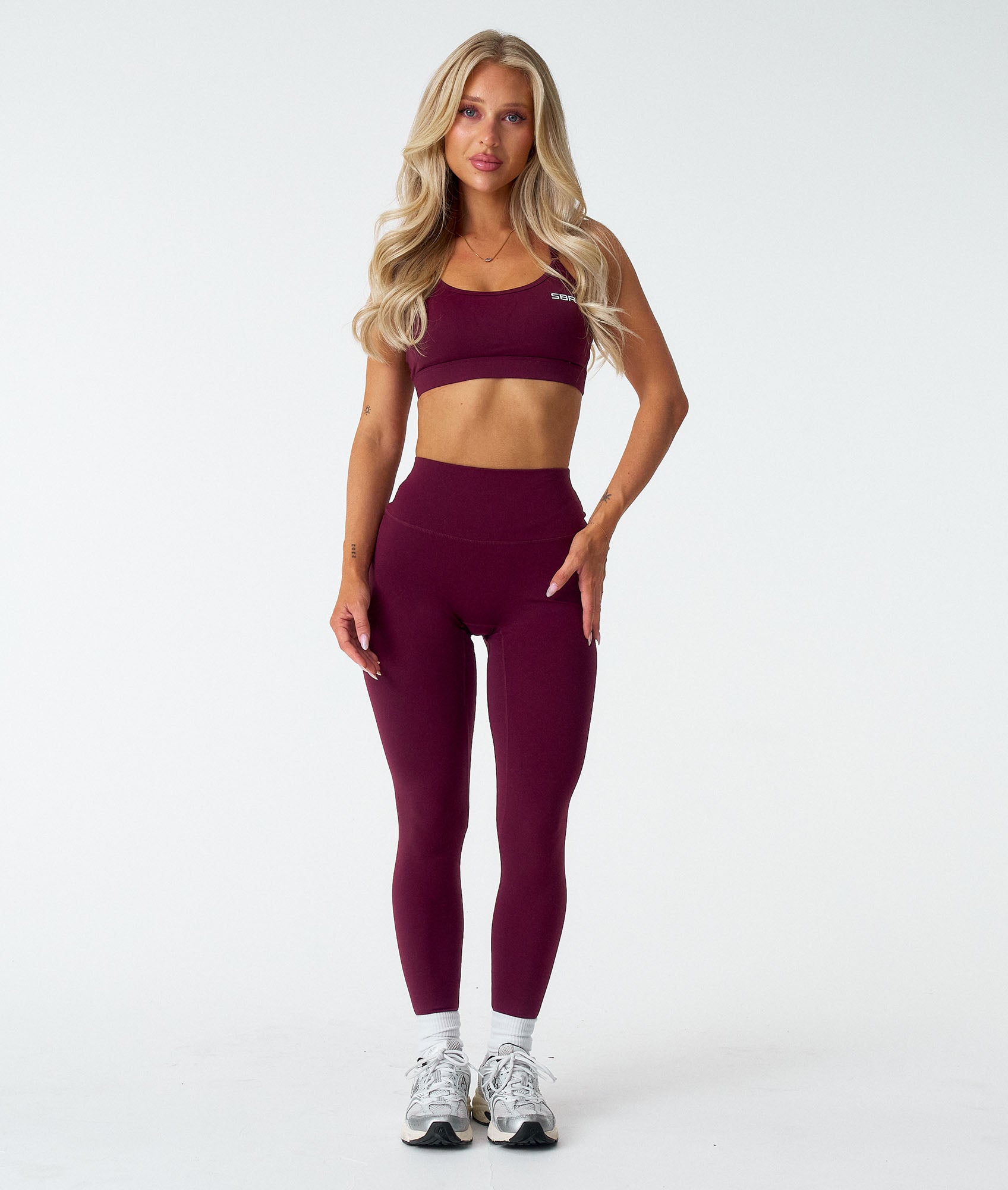 Synergy Leggings - Cherry Wine - Saber Apparel