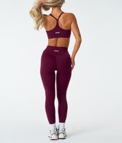 Synergy Leggings - Cherry Wine - Saber Apparel