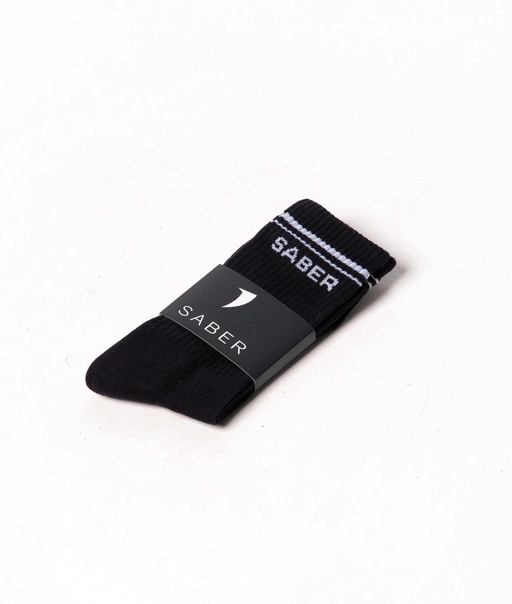 Saber Crew Socks - Unisex (Black) - Saber Apparel