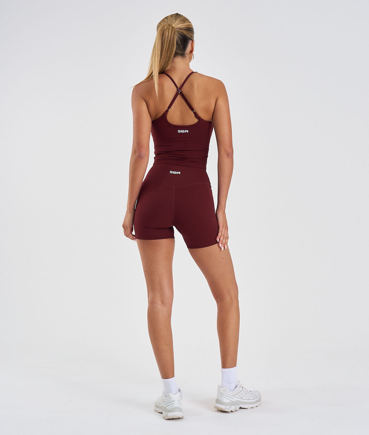 Synergy Pocket Shorts - Cherry Wine - Saber Apparel