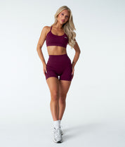 Synergy Shorts - Cherry Wine - Saber Apparel
