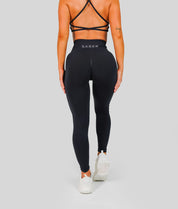 Reflex Seamless Scrunch Leggings - Black - Saber Apparel