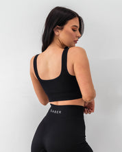 Ribbed Seamless Set - Jet Black - Saber Apparel
