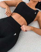 Ribbed Seamless Set - Jet Black - Saber Apparel