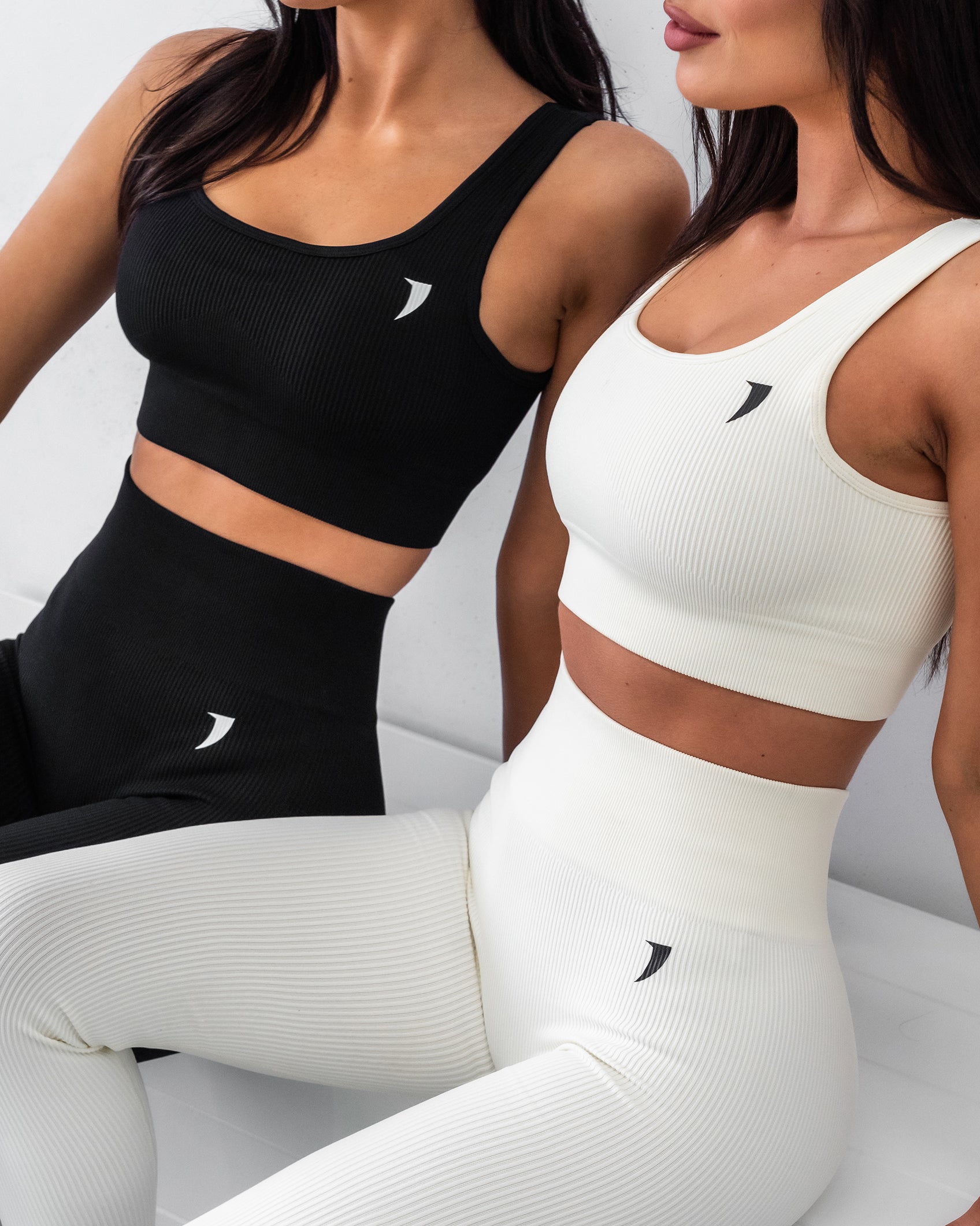 Ribbed Seamless Set - Jet Black - Saber Apparel