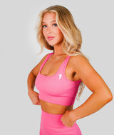 Ribbed Seamless Bra - Rose Pink