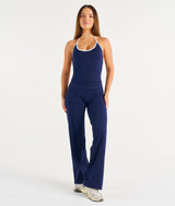 Straight Leg Leggings - Navy