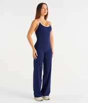 Straight Leg Leggings - Navy - Saber Apparel