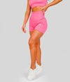 Ribbed Seamless Shorts - Rose Pink - Saber Apparel