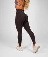 Reflex Seamless Scrunch Leggings - Espresso