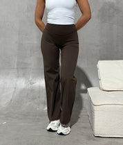 Straight Leg Leggings - Espresso