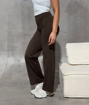 Straight Leg Leggings - Espresso