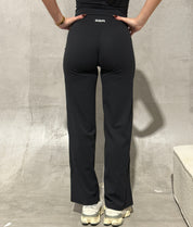Straight Leg Leggings - Black