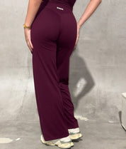 Straight Leg Leggings - Cherry Wine