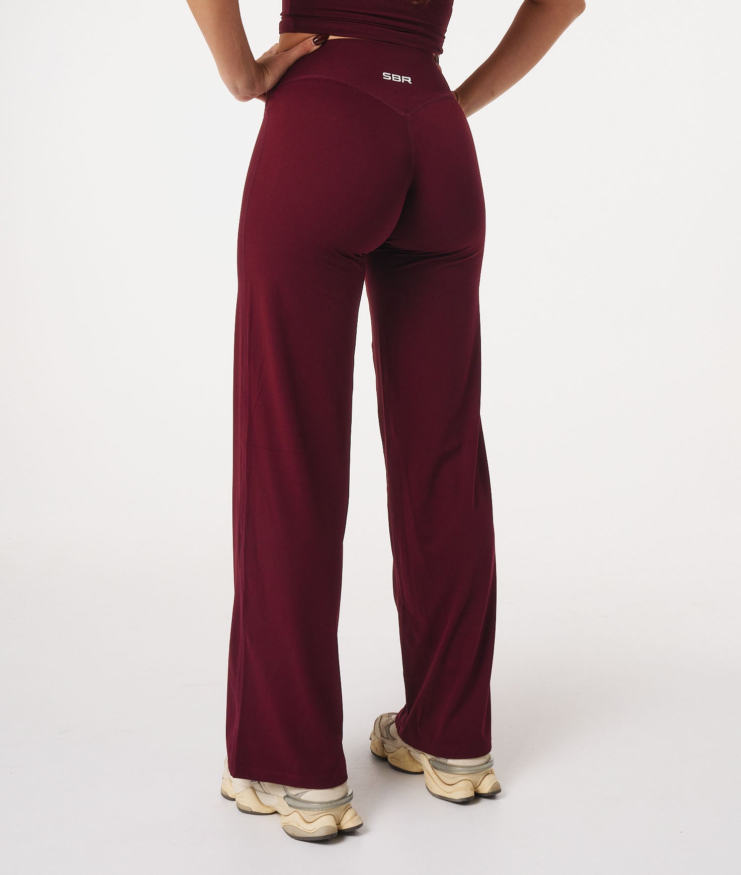Straight Leg Leggings - Cherry Wine