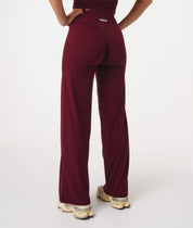 Straight Leg Leggings - Cherry Wine
