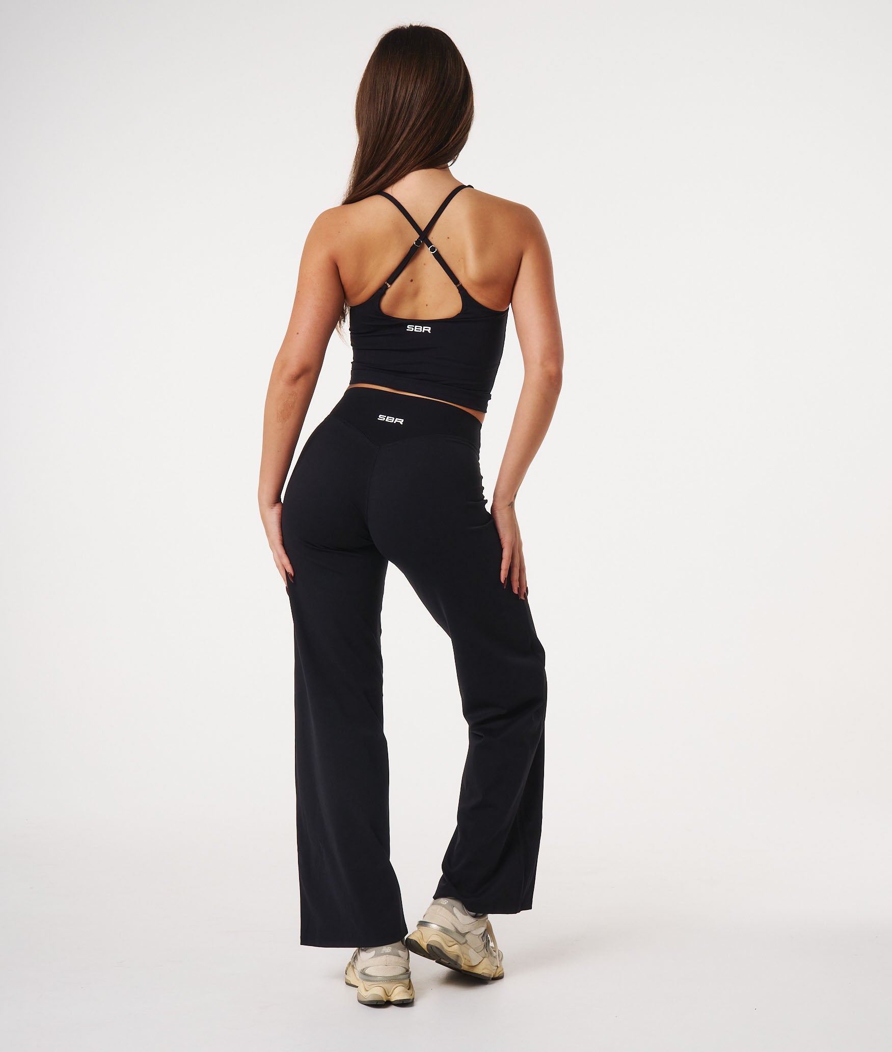 Straight Leg Leggings - Black
