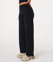 Straight Leg Leggings - Black