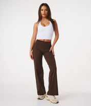 Straight Leg Leggings - Espresso
