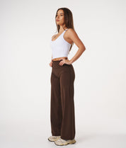 Straight Leg Leggings - Espresso