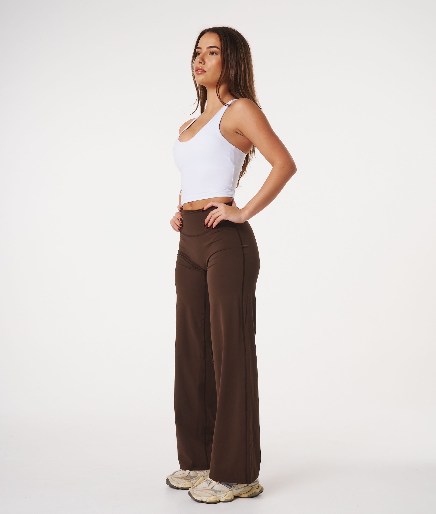 Straight Leg Leggings - Espresso