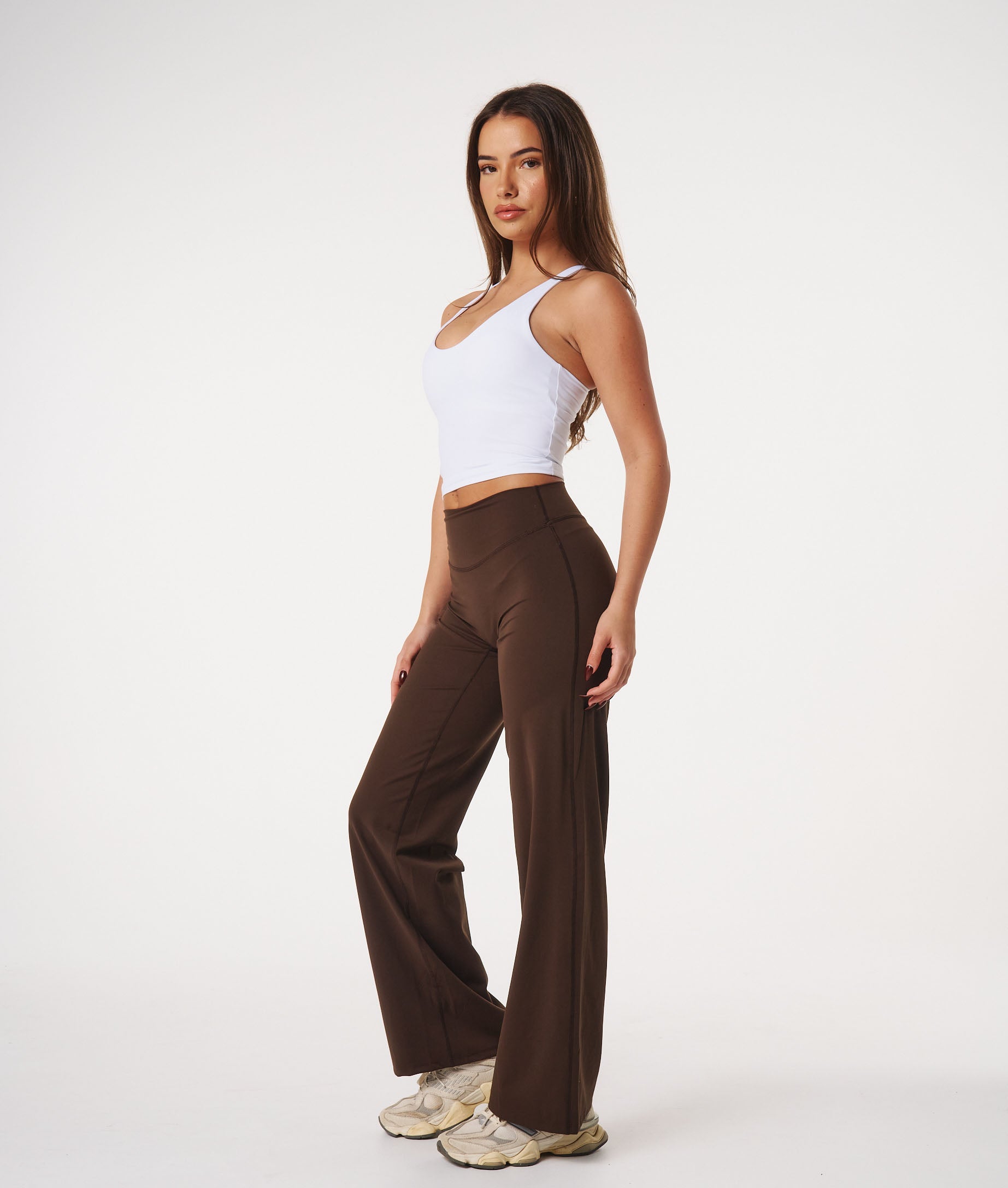 Straight Leg Leggings - Espresso