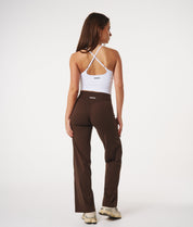 Straight Leg Leggings - Espresso