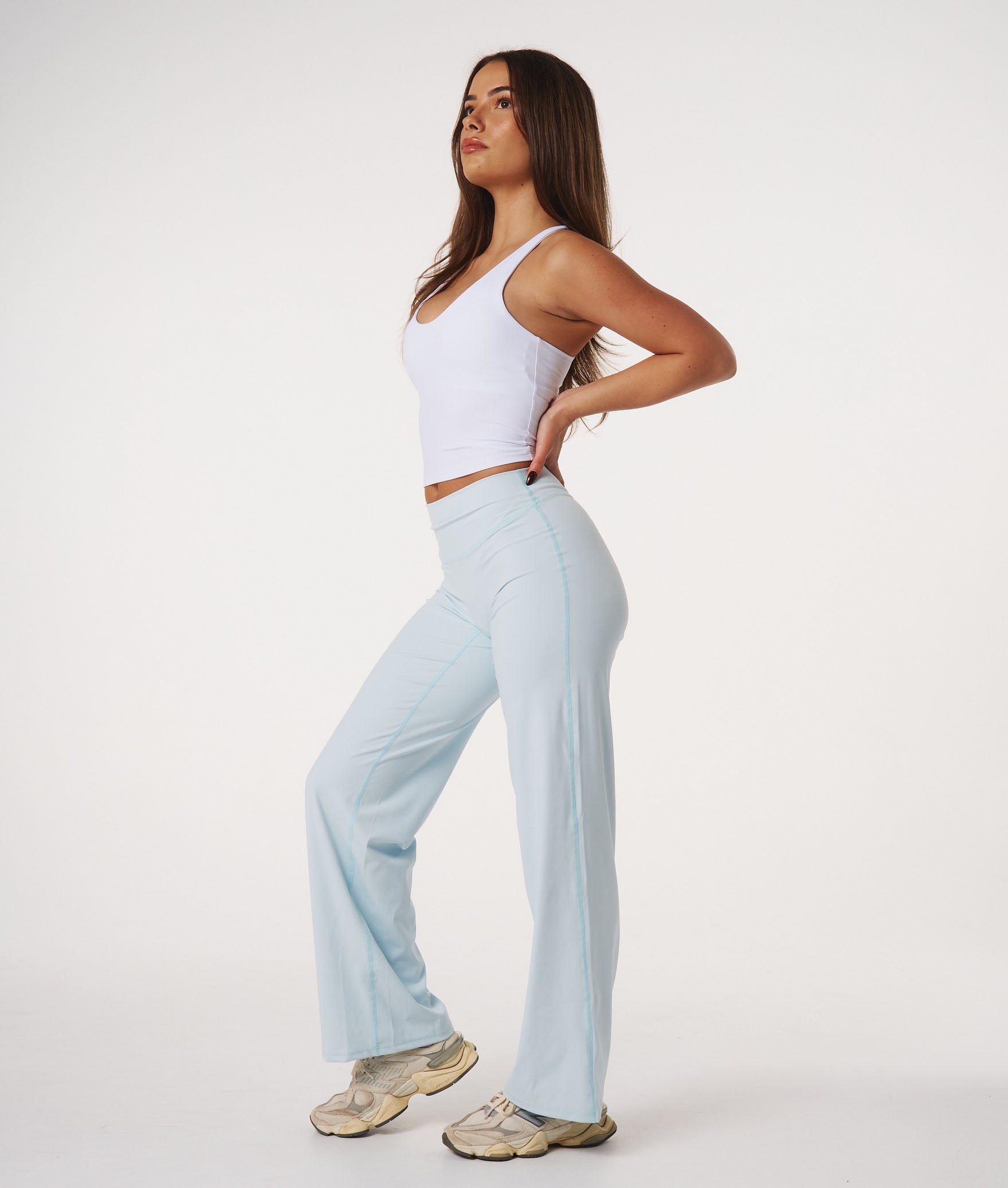 Straight Leg Leggings - Glacier Blue