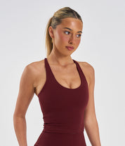 Synergy Align Singlet - Cherry Wine - Saber Apparel