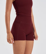 Synergy Pocket Shorts - Cherry Wine - Saber Apparel