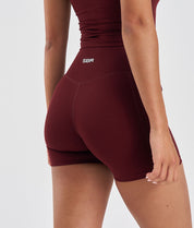 Synergy Pocket Shorts - Cherry Wine - Saber Apparel