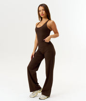Straight Leg Leggings - Espresso