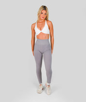 Reflex Seamless Scrunch Leggings - Cloud Grey - Saber Apparel