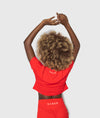 Amber Red Crop Top - Saber Apparel