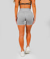 Reflex Seamless Scrunch Shorts - Light Grey - Saber Apparel