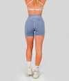 Reflex Seamless Scrunch Shorts - French Blue - Saber Apparel