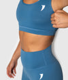 Signature Cobalt Blue Sports Bra - Saber Apparel