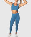 Cobalt Blue Scrunch Leggings - Saber Apparel