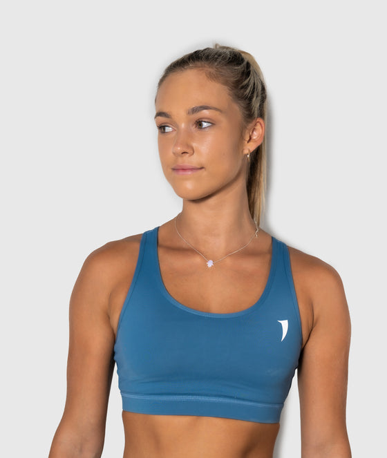 Signature Cobalt Blue Sports Bra - Saber Apparel