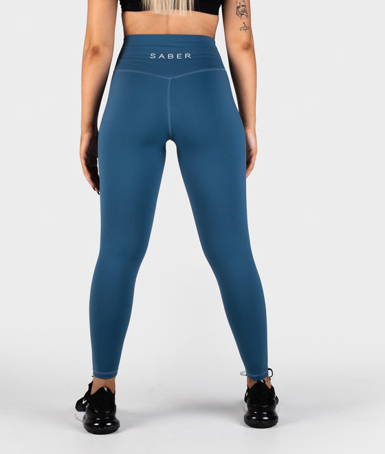 Signature Cobalt Blue Leggings - Saber Apparel