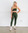 Ribbed Seamless Set - Forest Green - Saber Apparel