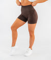 Reflex Seamless Scrunch Shorts - Espresso - Saber Apparel