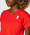 Amber Red Crop Top - Saber Apparel