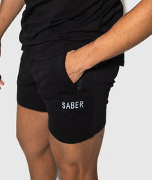  Retro Shorts - Black - Saber Apparel