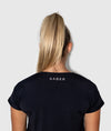 Jet Black Crop Top - Saber Apparel