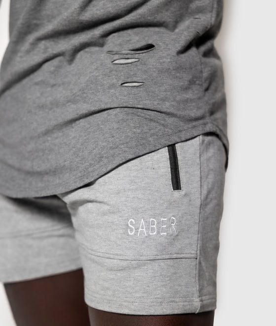 Retro Shorts - Light Grey - Saber Apparel