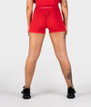 Amber Red Scrunch Bike Shorts - Saber Apparel